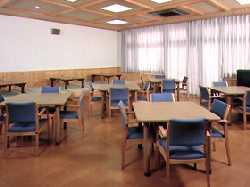上富田福祉センターの食堂