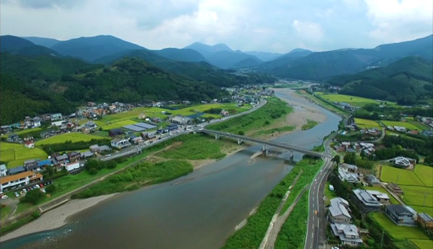 上富田町の風景